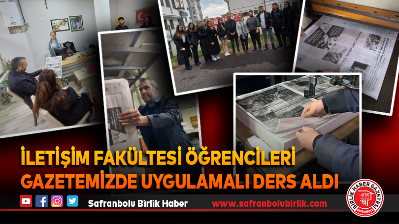 İletişim Fakültesi Öğrencileri Gazetemizde Uygulamalı Ders Aldı