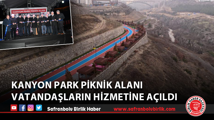 Kanyon Park Piknik Alanı vatandaşların hizmetine açıldı