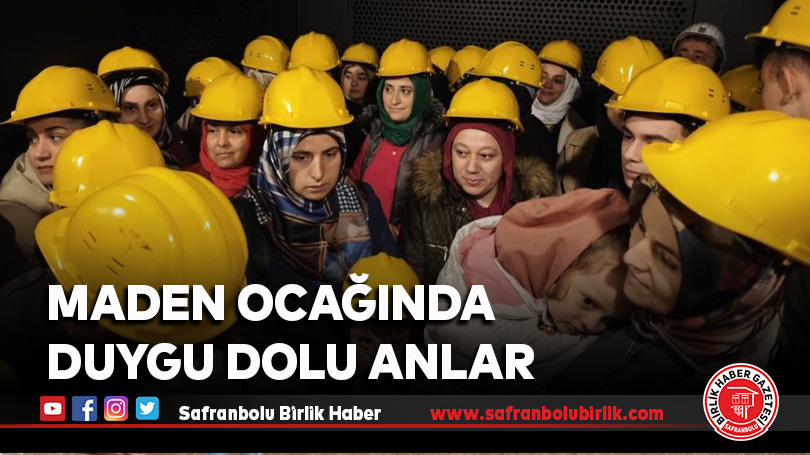 Maden ocağında duygu dolu anlar