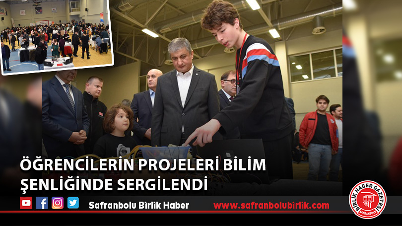 Öğrencilerin projeleri bilim şenliğinde sergilendi