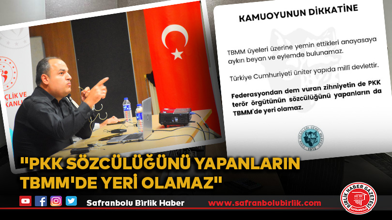 “PKK sözcülüğünü yapanların TBMM’de yeri olamaz”