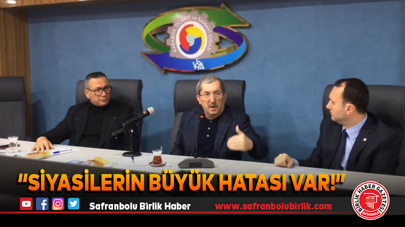 “Siyasilerin Büyük Hatası Var!”