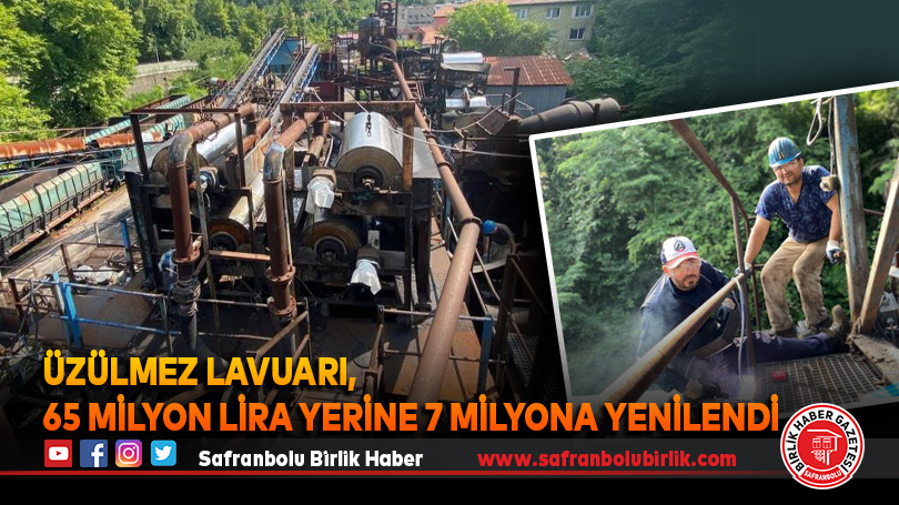 Üzülmez Lavuarı, 65 milyon lira yerine 7 milyona yenilendi