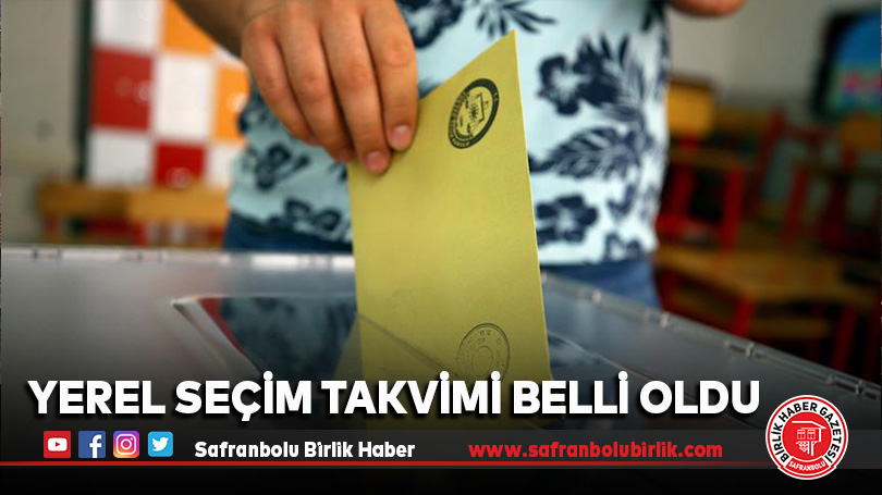 Yerel seçim takvimi belli oldu