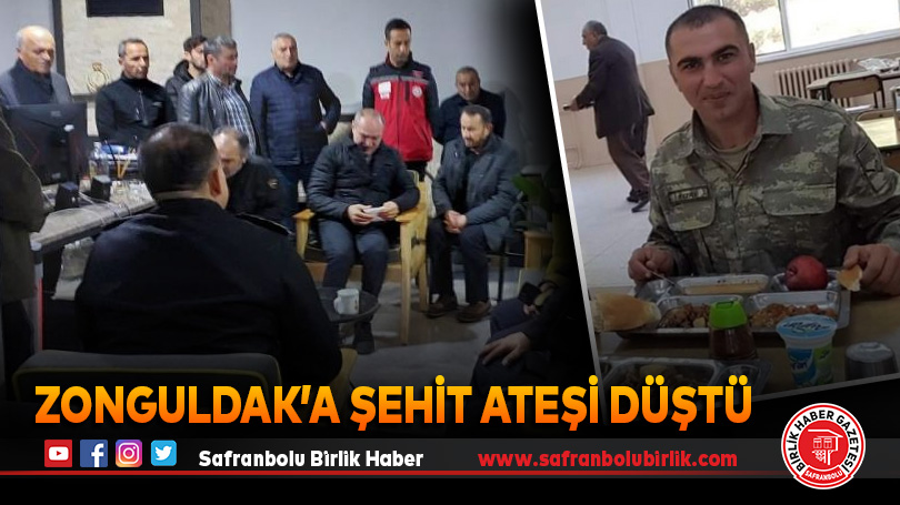 Zonguldak’a şehit ateşi düştü