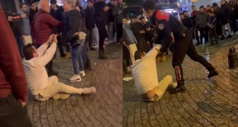 Şarkıcı Atilla Taş ve eşinin taşkınlık çıkarttığı anların yeni görüntüleri: Tutuklama kararı sonrası bayılmış