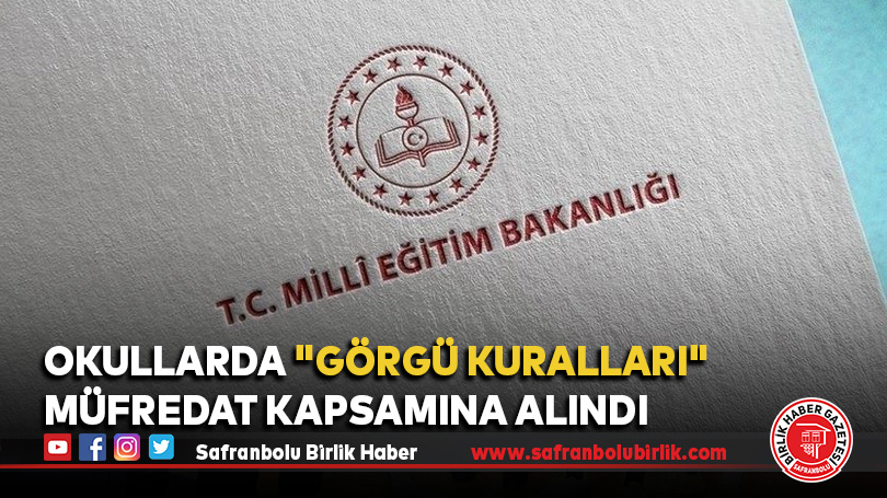 Okullarda “görgü kuralları” müfredat kapsamına alındı