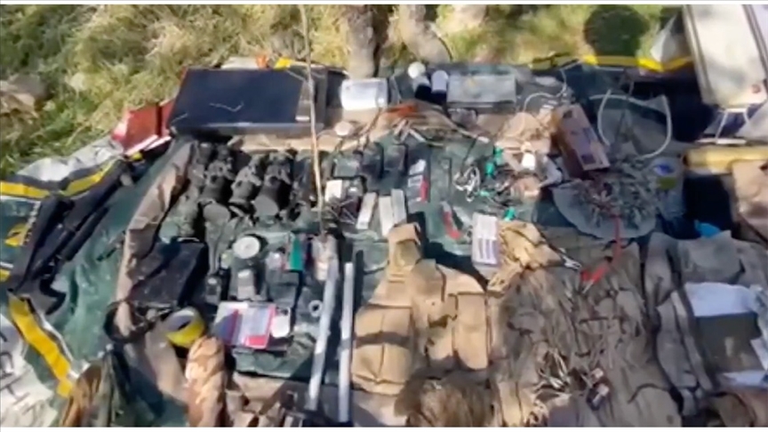 Pençe-Kilit Operasyonu bölgesinde teröristlere ait çok sayıda mühimmat ele geçirildi