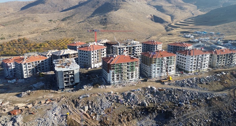 Malatya’da TOKİ deprem konutları hızla yükseliyor