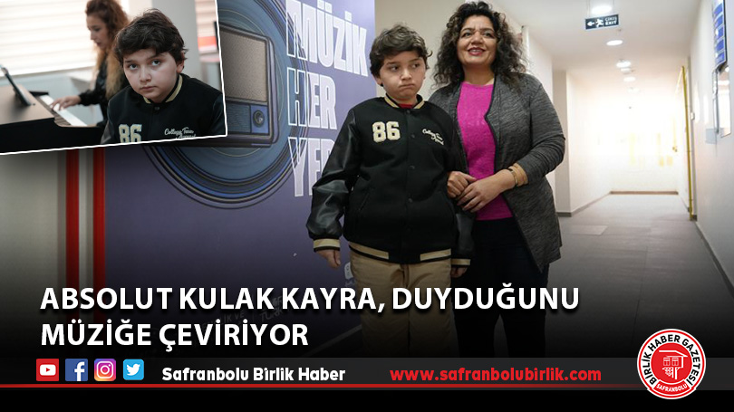 Absolut kulak Kayra, duyduğunu müziğe çeviriyor