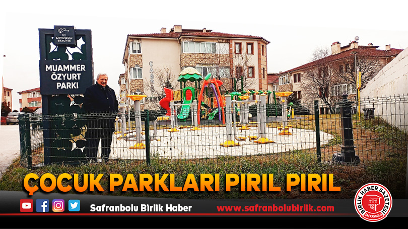 Safranbolu’da Çocuk Parkları Pırıl Pırıl            