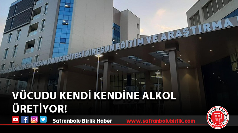 Vücudu kendi kendine alkol üretiyor!