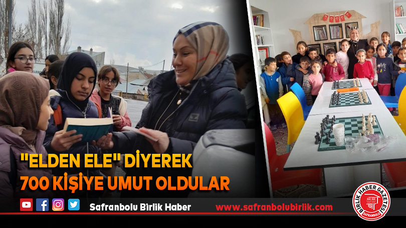 “Elden Ele” diyerek 700 kişiye umut oldular