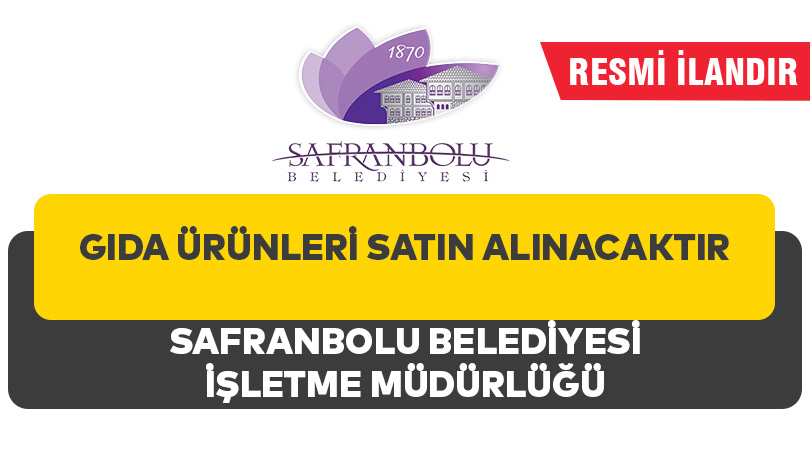GIDA ÜRÜNLERİ SATIN ALINACAKTIR