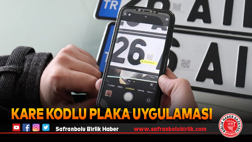 Kare kodlu plaka uygulaması