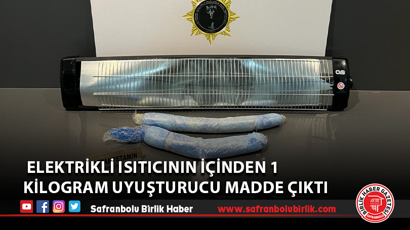 Kargoyla gönderilen elektrikli ısıtıcının içinden 1 kilogram uyuşturucu madde çıktı