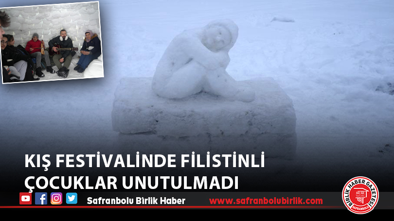Kış Festivalinde Filistinli çocuklar unutulmadı