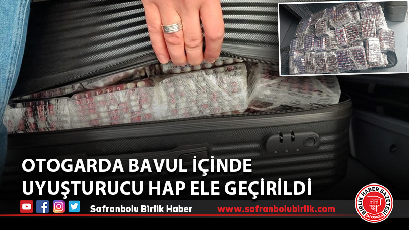 Otogarda bavul içinde uyuşturucu hap ele geçirildi