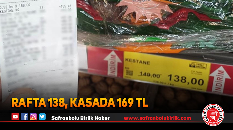 Rafta 138, kasada 169 TL
