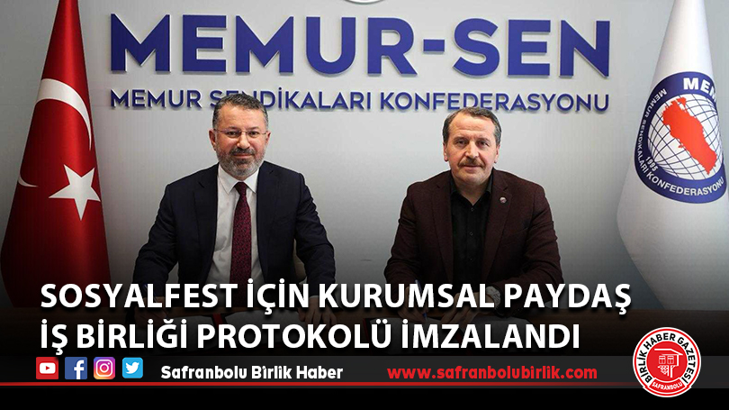 SOSYALFEST için kurumsal paydaş iş birliği protokolü imzalandı