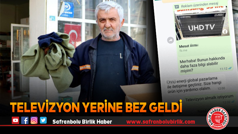 Televizyon yerine bez geldi