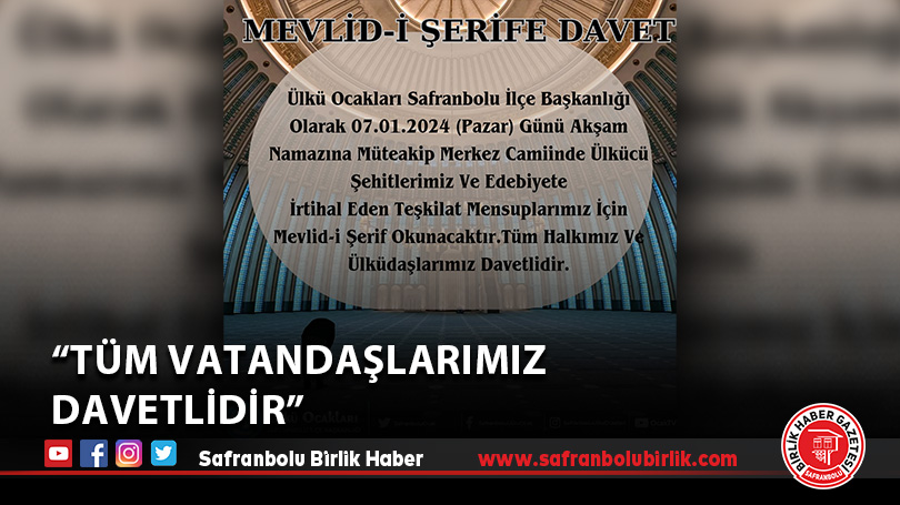“Tüm vatandaşlarımız davetlidir”