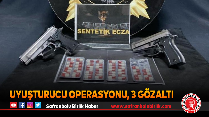 Uyuşturucu operasyonu, 3 gözaltı