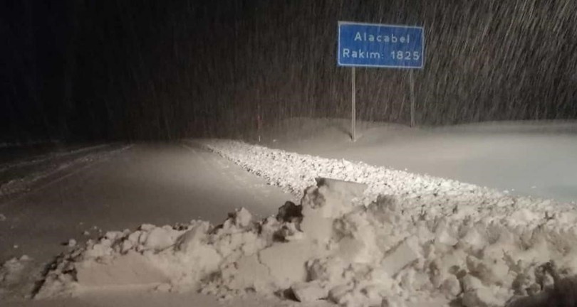 Antalya – Konya karayolunda ulaşıma “kar” engeli