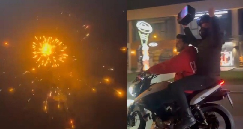 Kimi havaya ateş açtı, kimi sokaklarda böyle eğlendi