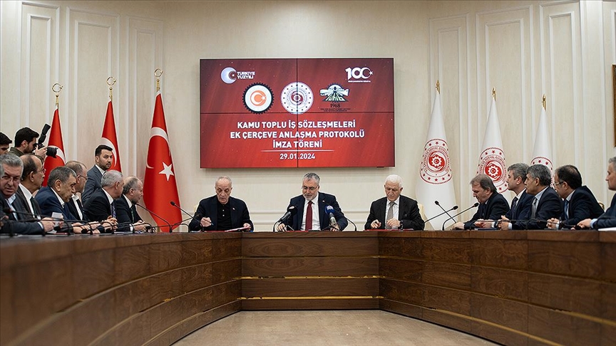 “Kamu Toplu İş Sözleşmeleri Ek Çerçeve Anlaşma Protokolü” imzalandı