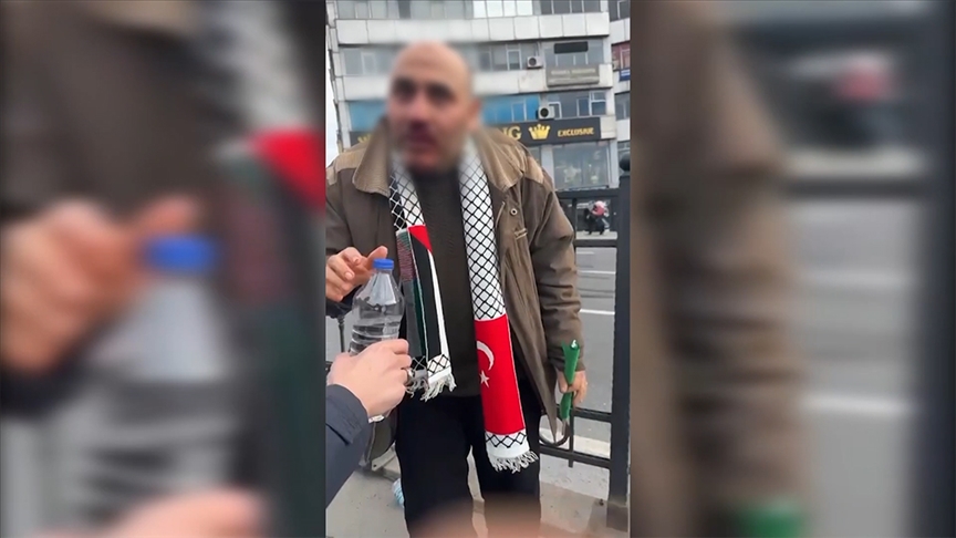 “Şehitlerimize Rahmet, Filistin’e Destek” yürüyüşünden dönerken saldırıya uğrayan kişi yaralandı