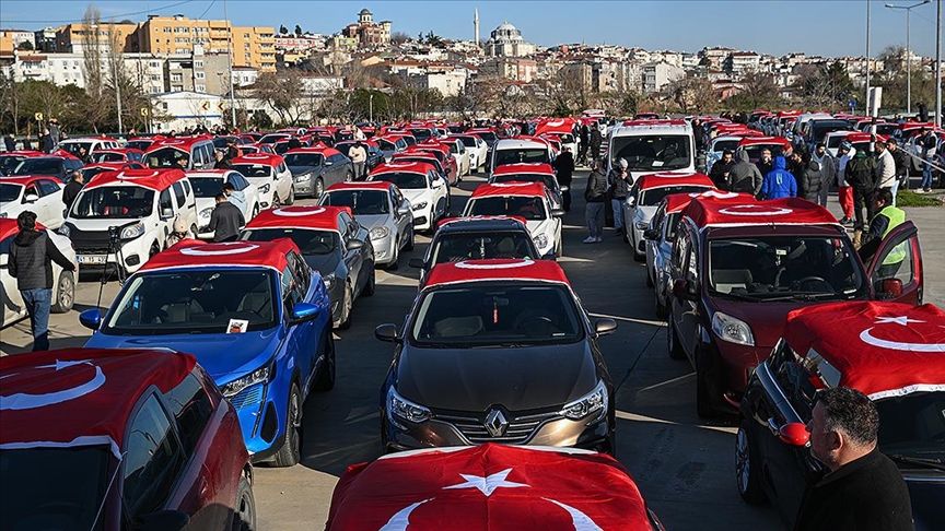 Martı çalışanları ve sürücüleri Yenikapı’da terörü lanetledi