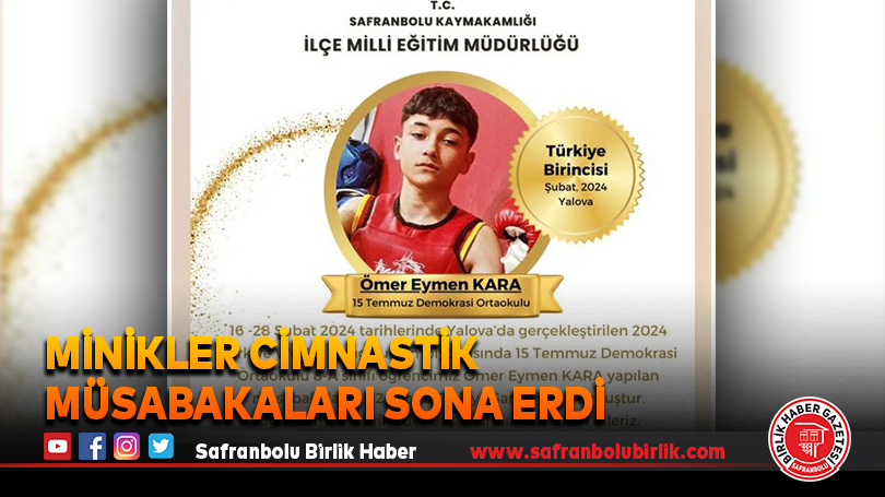 2024 Wushu Kung Fu Şampiyonu Safranbolu’dan