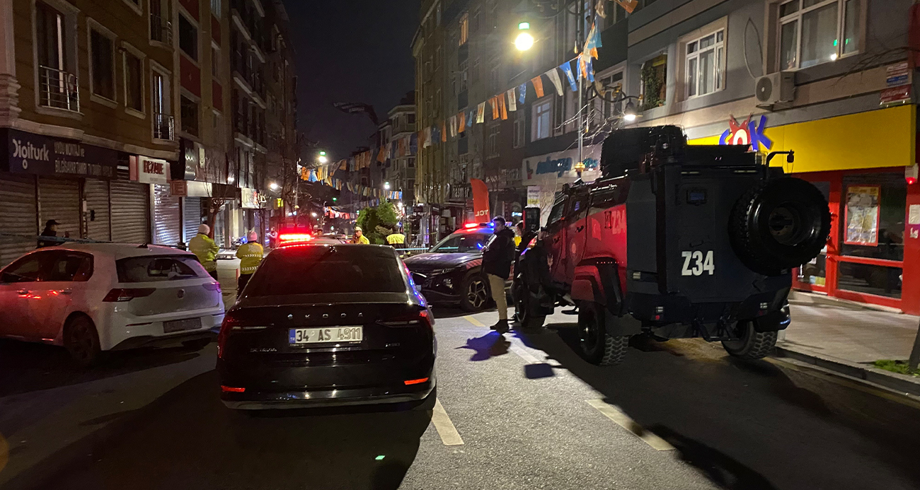 Kağıthane’de motosikletli 2 şahıs devriye gezen bekçiyi vurdu