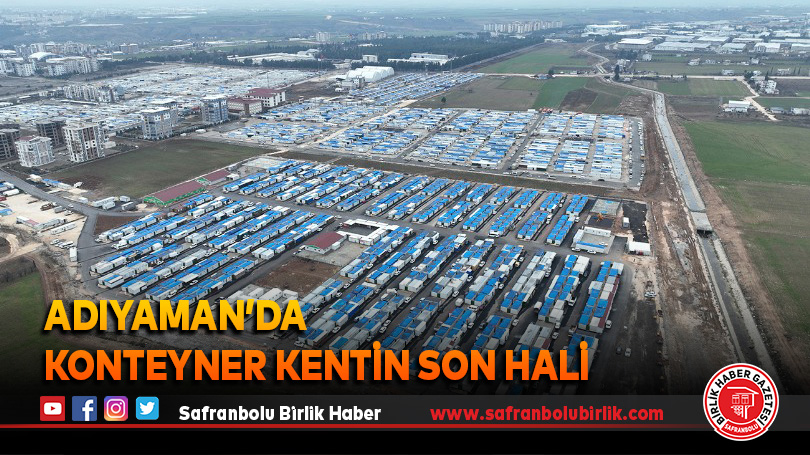 Adıyaman’da konteyner kent, 1 yıl sonra havadan görüntülendi