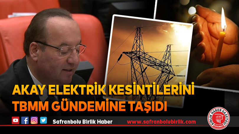 Akay elektrik kesintilerini TBMM gündemine taşıdı