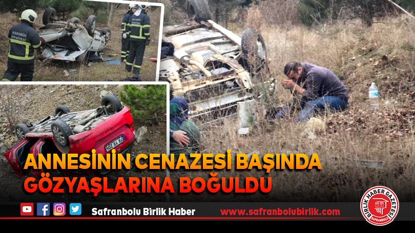 Annesinin cenazesi başında gözyaşlarına boğuldu