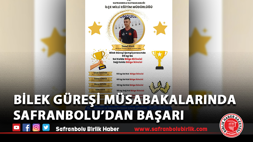 Bilek Güreşi Müsabakalarında Safranbolu’dan Başarı