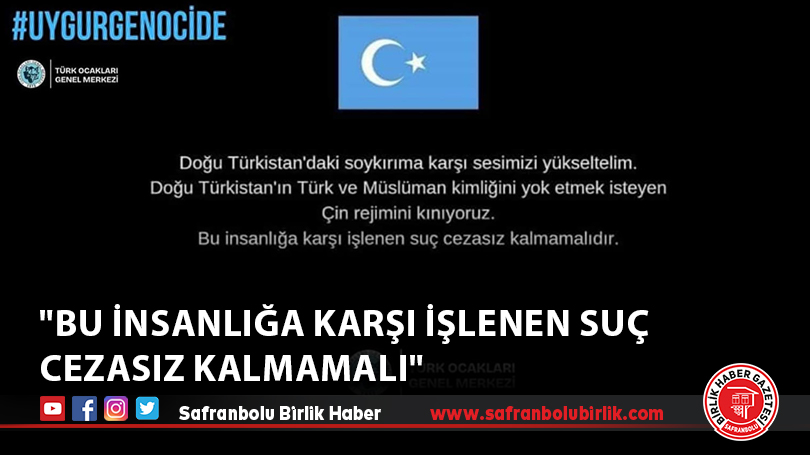 “Bu insanlığa karşı işlenen suç cezasız kalmamalı”