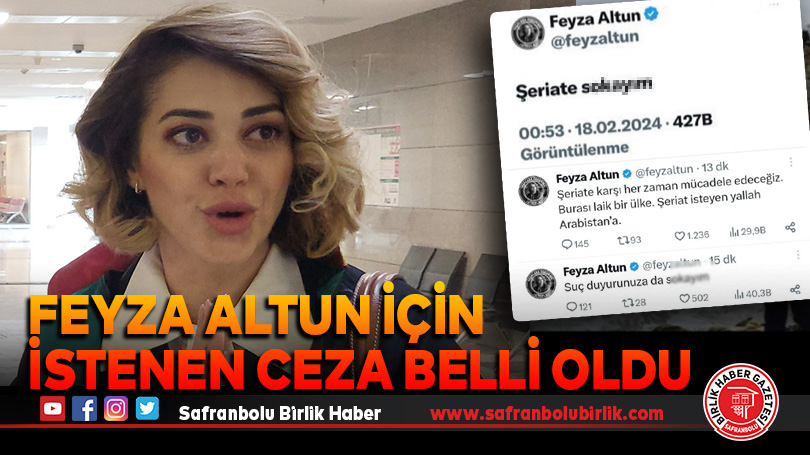 Feyza Altun hakkında 3 yıla kadar hapis istemi