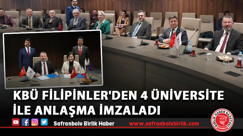 KBÜ Filipinler’den 4 üniversite ile anlaşma imzaladı