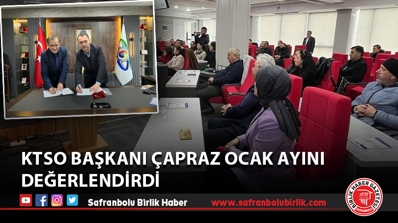 KTSO Başkanı Çapraz Ocak Ayını Değerlendirdi