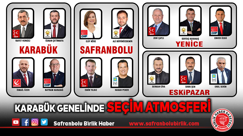 Karabük genelinde seçim atmosferi