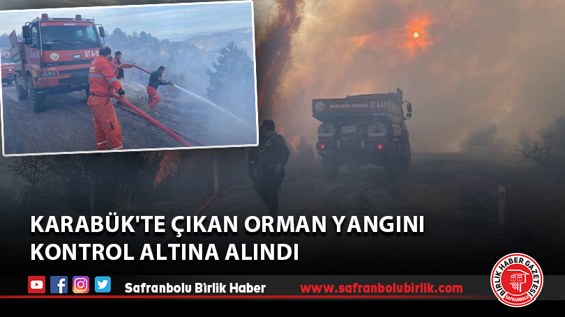 Karabük’te çıkan orman yangını kontrol altına alındı