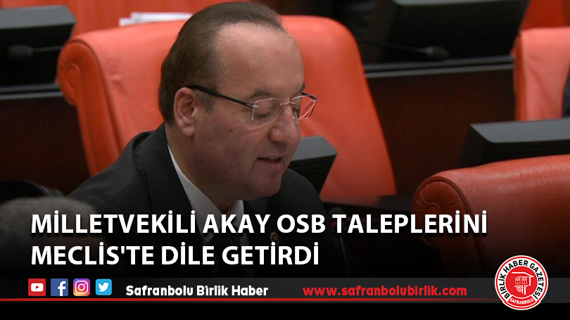 Milletvekili Akay OSB taleplerini Meclis’te dile getirdi