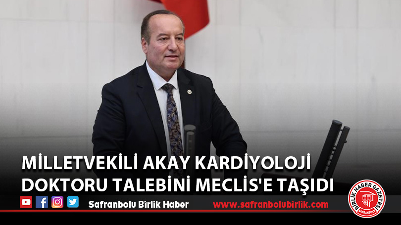 Milletvekili Akay kardiyoloji doktoru talebini Meclis’e taşıdı