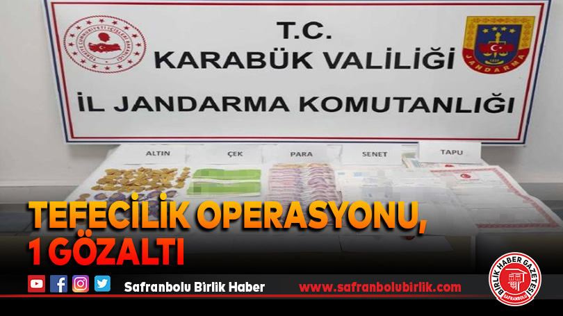 Tefecilik operasyonu, 1 gözaltı