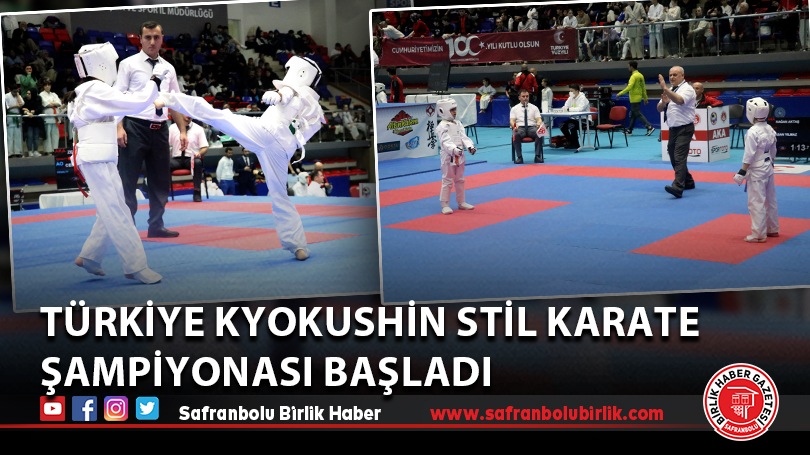 Türkiye Kyokushin Stil Karate Şampiyonası başladı