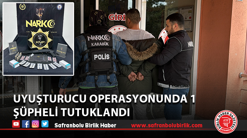 Uyuşturucu operasyonunda 1 şüpheli tutuklandı