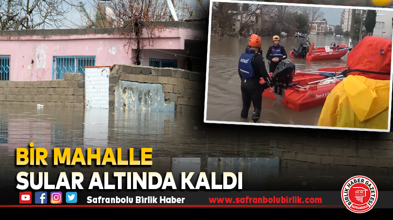 Felaketin yaşandığı Antalya’da bir mahalle sular altında kaldı